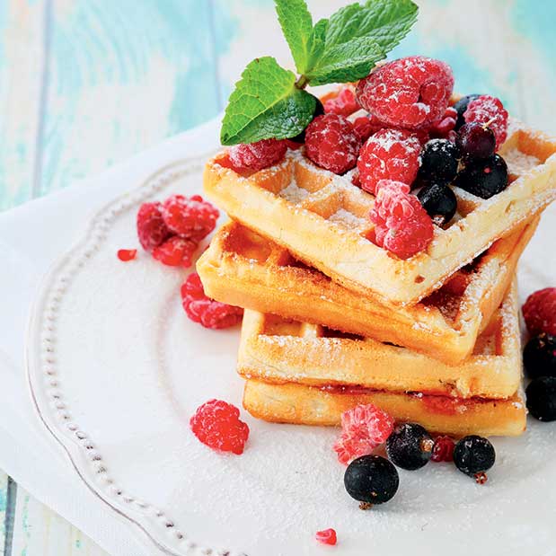 Recette sportive: gaufre protéinée riche en oméga-3