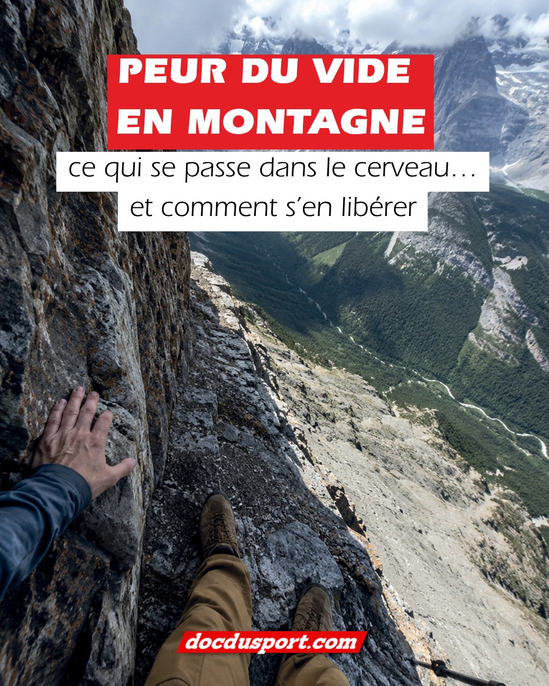Vous pensez avoir le vertige en montagne ? Et si ce n'était pas ça… ⛰️

Pourquoi certaines personnes se figent sur une passerelle ou un sentier en balcon alors qu'elles n'ont aucun problème d'équilibre ? Pourquoi les jambes tremblent, le souffle se coupe et le cerveau semble crier « danger » ?

La réponse est fascinante : la peur du vide est avant tout une réaction de protection de notre cerveau. Et la bonne nouvelle, c'est qu'elle peut se rééduquer.

👉 Ce qui se passe réellement dans votre cerveau face au vide
👉 Pourquoi près d'1 personne sur 3 est concernée
👉 Les erreurs qui entretiennent le blocage
👉 Les méthodes concrètes pour retrouver confiance en montagne

La peur du vide n'est ni une faiblesse ni une fatalité.

➡️ Découvrez l'article complet sur www.docdusport.com (lien dans la bio).