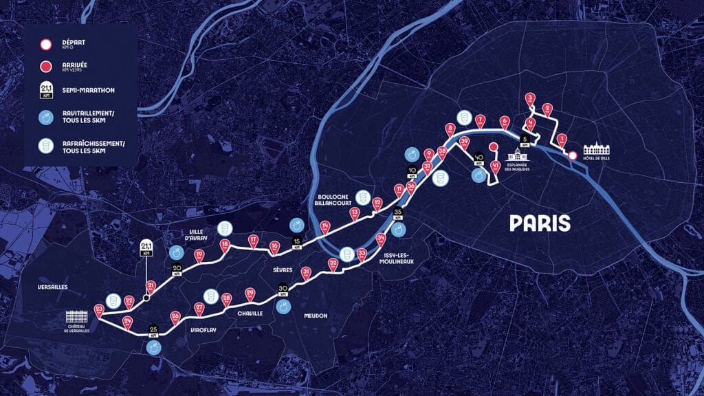 Parcours du Marathon pour Tous de Paris 2024