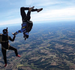 La mécanique du corps à travers le parachutisme