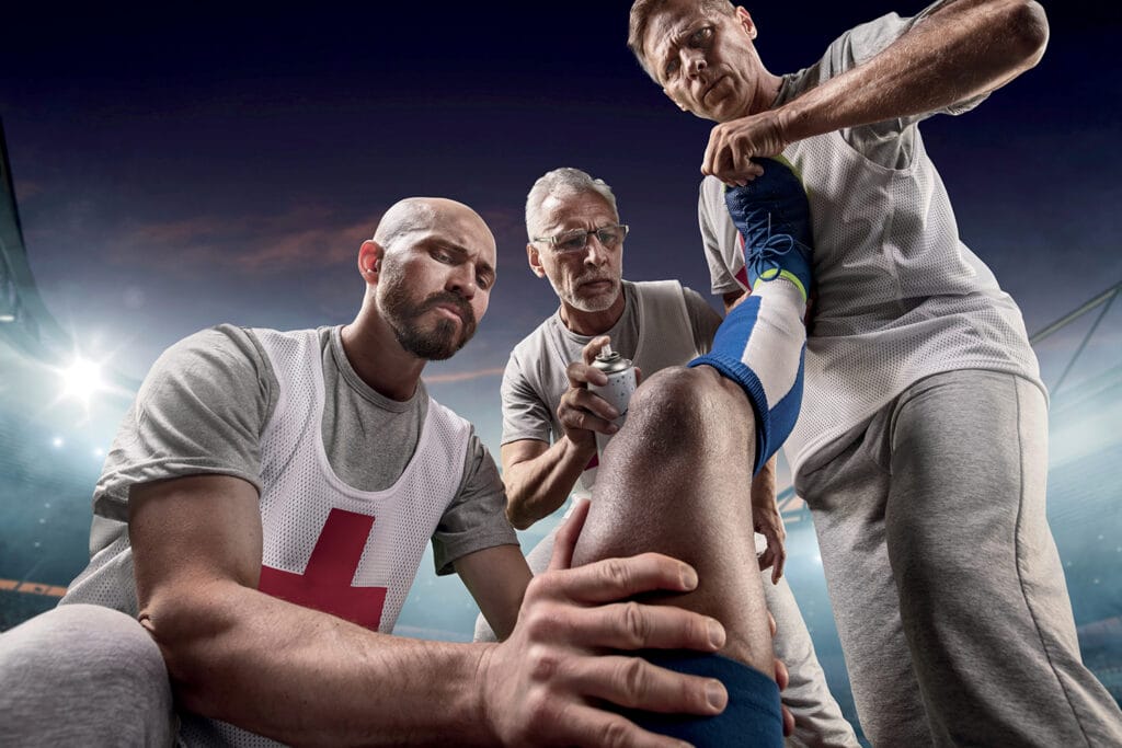 Les blessures dans le football